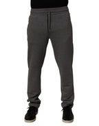 Dolce & Gabbana Gray Cotton Jogger Sweatpants Trouser Pants - Zeiniez