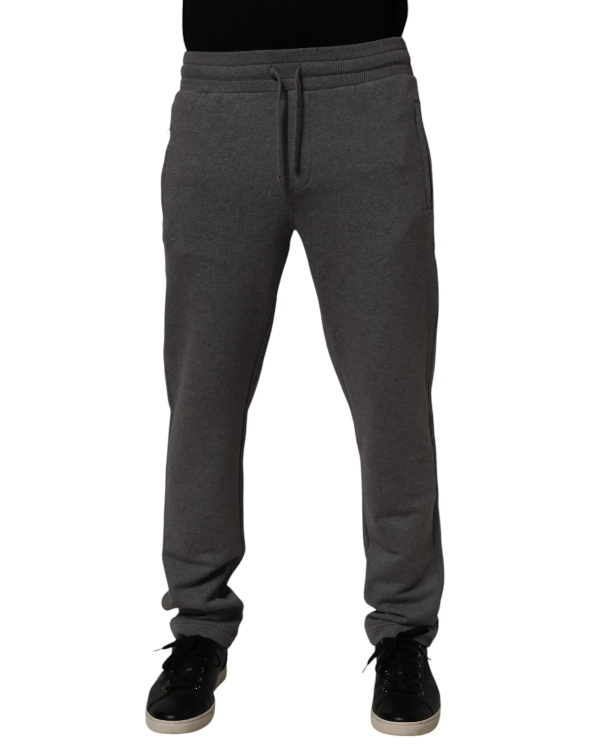 Dolce & Gabbana Gray Cotton Jogger Sweatpants Trouser Pants - Zeiniez