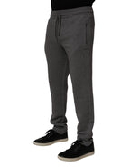 Dolce & Gabbana Gray Cotton Jogger Sweatpants Trouser Pants - Zeiniez