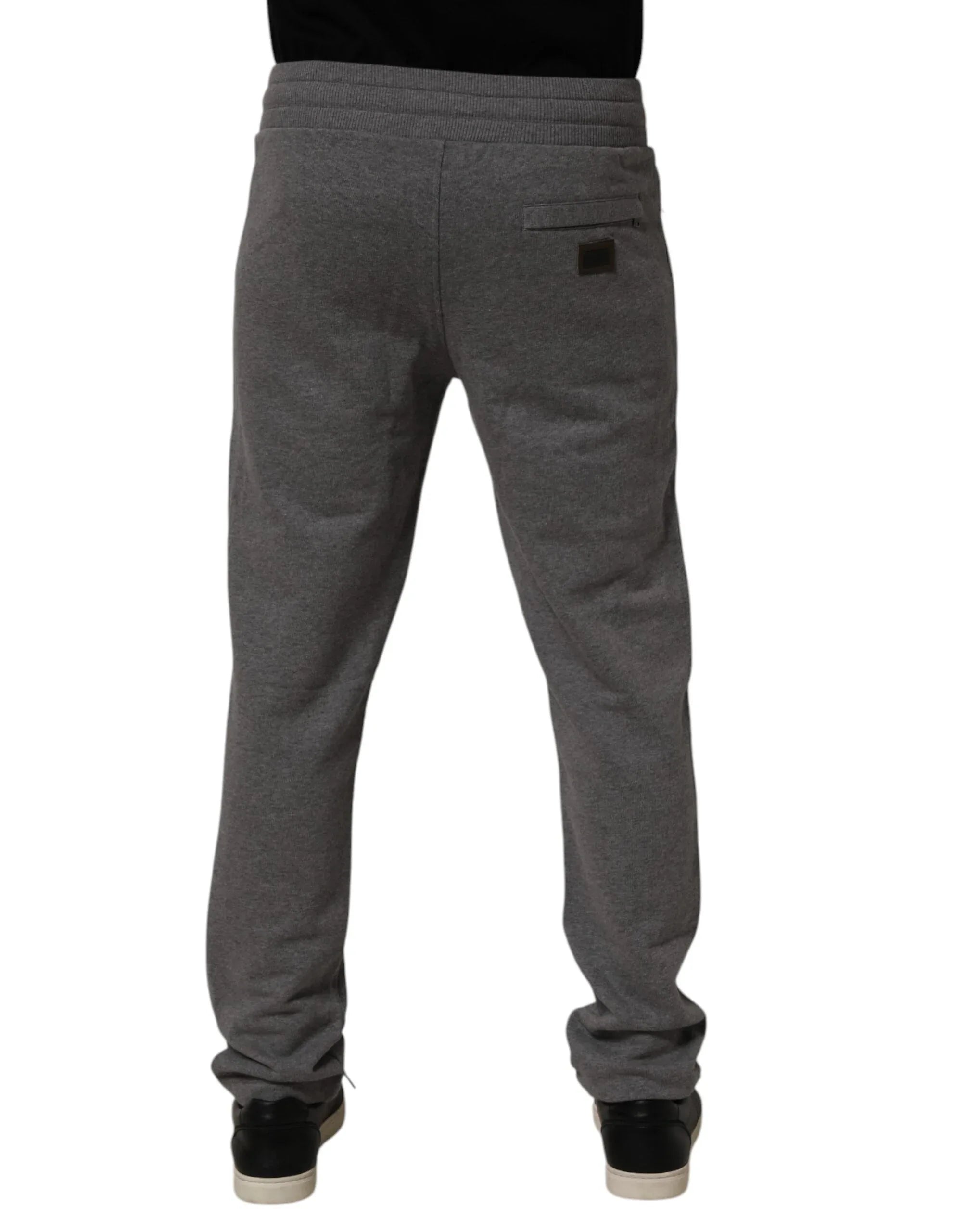 Dolce & Gabbana Gray Cotton Jogger Sweatpants Trouser Pants - Zeiniez