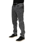 Dolce & Gabbana Gray Cotton Slim Fit Denim Trouser Jeans - Zeiniez