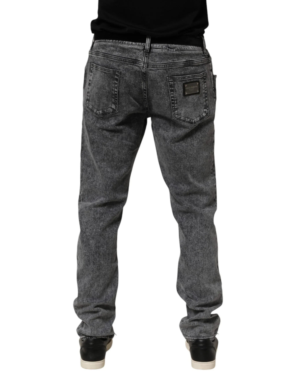 Dolce & Gabbana Gray Cotton Slim Fit Denim Trouser Jeans - Zeiniez