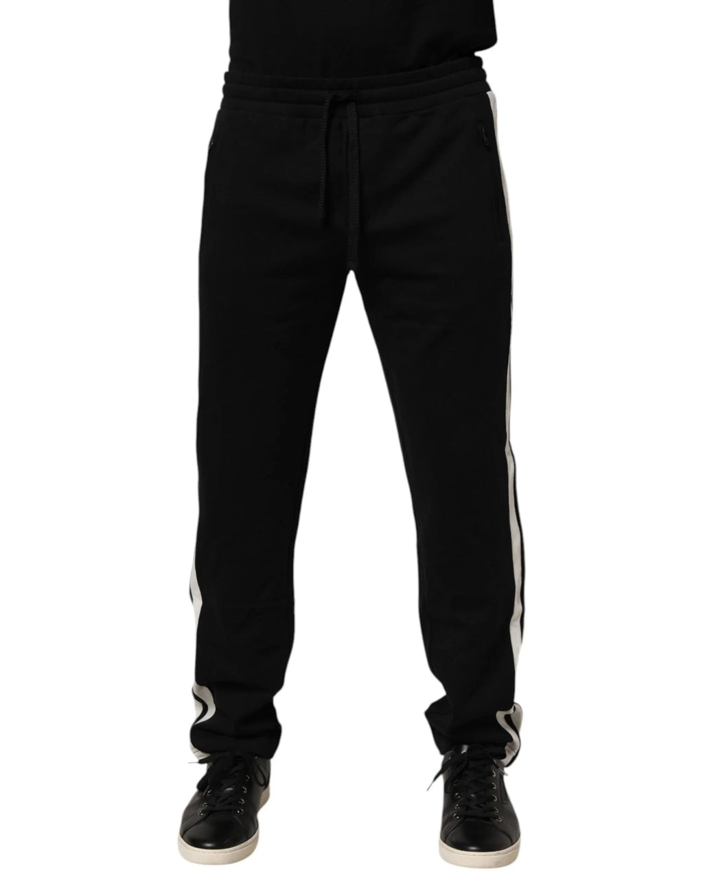 Dolce & Gabbana Black Cotton Jogger Sweatpants Trouser Pants - Zeiniez