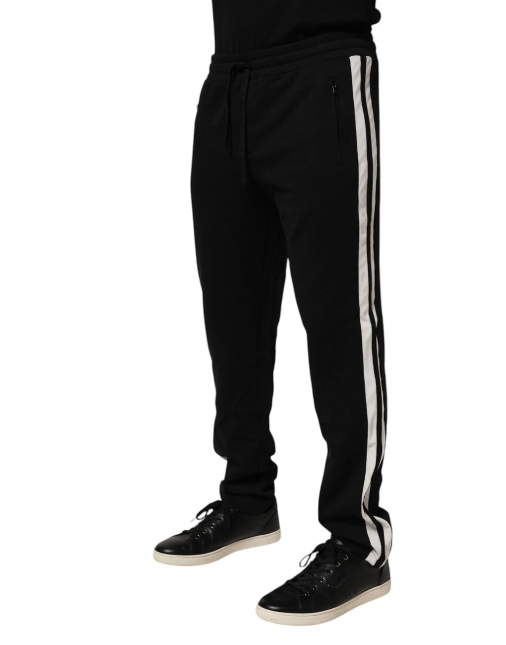Dolce & Gabbana Black Cotton Jogger Sweatpants Trouser Pants - Zeiniez
