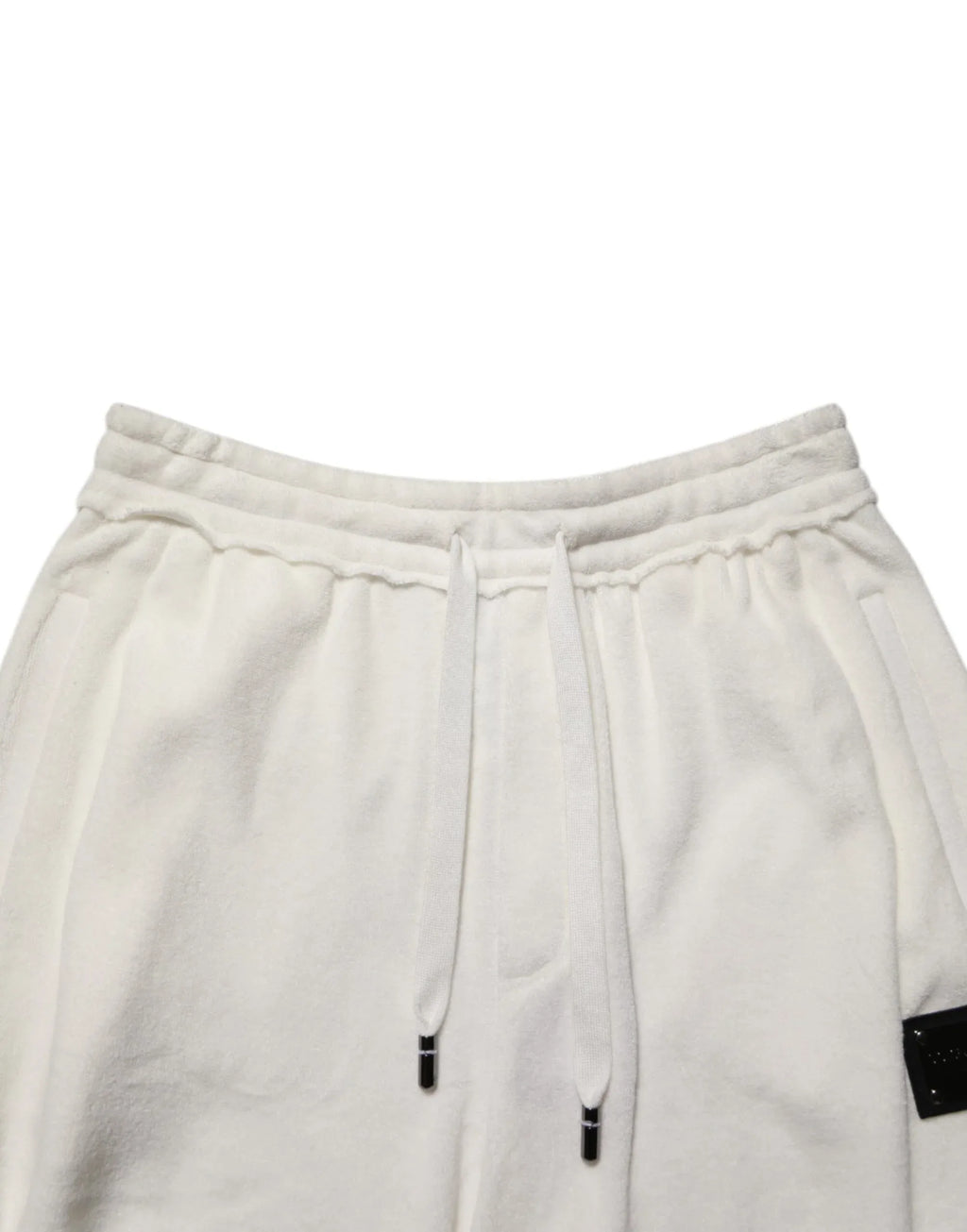 Dolce & Gabbana White Cotton Logo Plaque Men Bermuda Shorts - Zeiniez