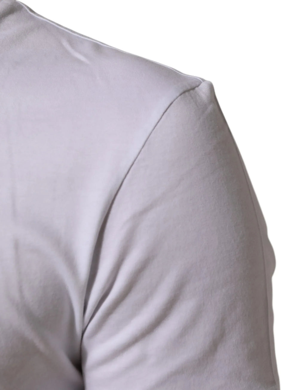 Dolce & Gabbana White Cotton Logo Print Crew Neck Men T-shirt - Zeiniez