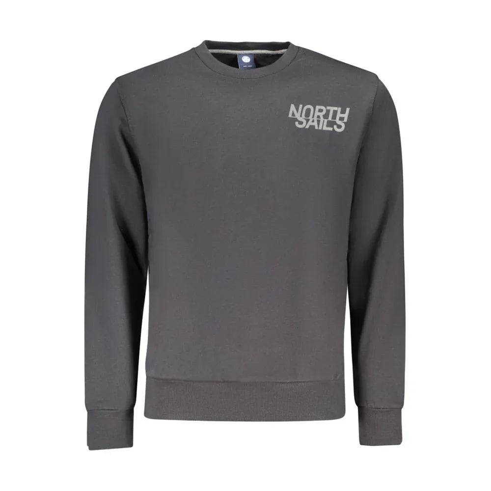 North Sails Black Cotton Men's Sweatshirt - Zeiniez
