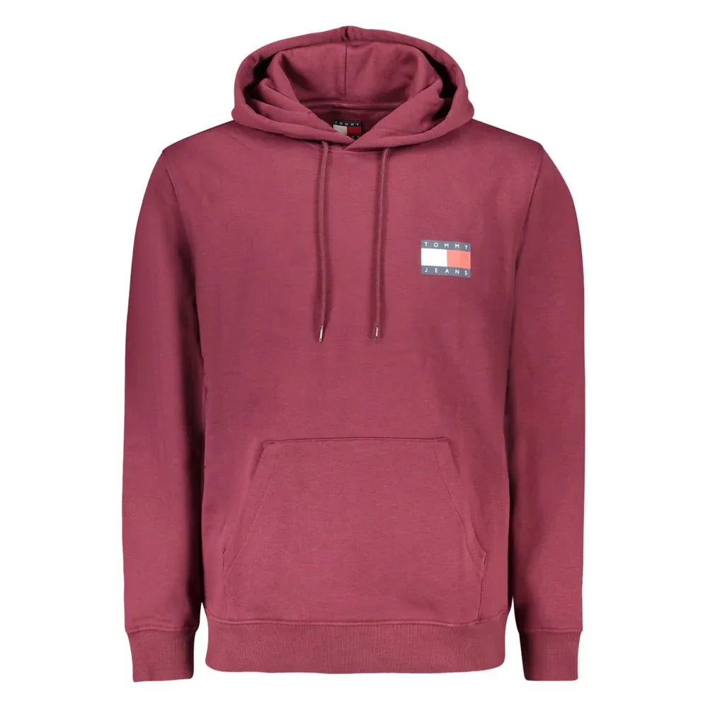 Tommy Hilfiger Red Cotton Men's Sweatshirt with Hood - Zeiniez