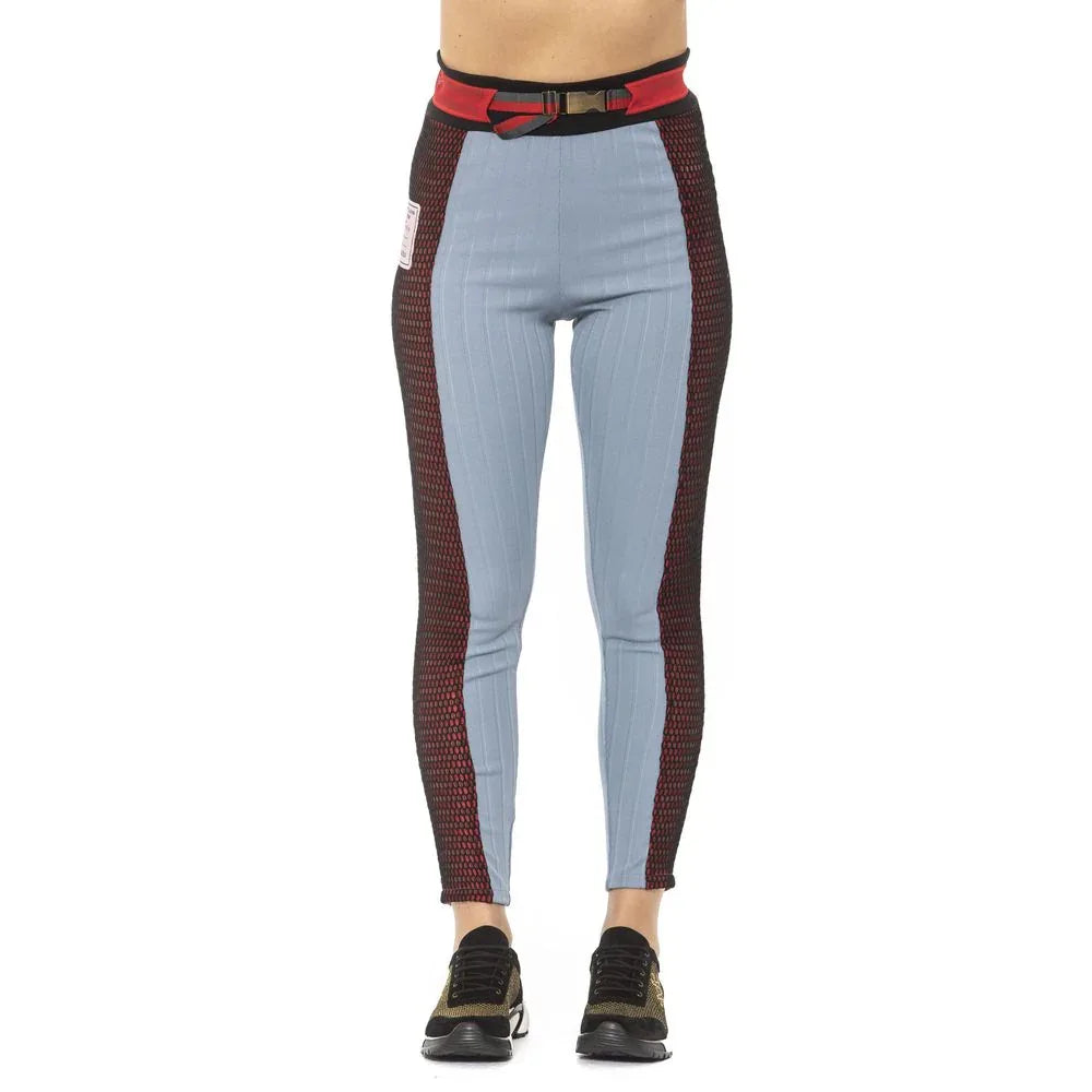 Mr&Mrs Italy Light Blue Cotton Women Leggings - Zeiniez