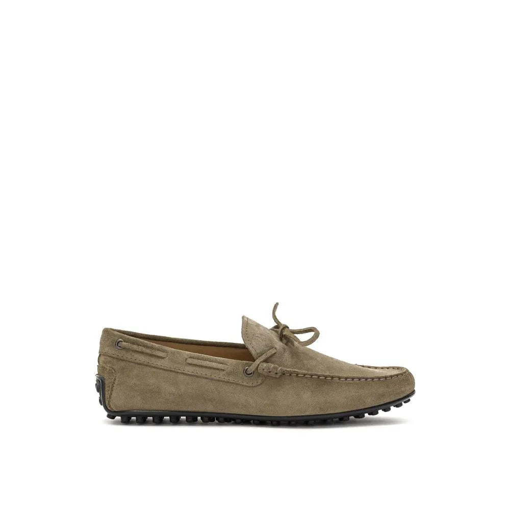 Tod's Beige Suede Leather Moccassin - Zeiniez