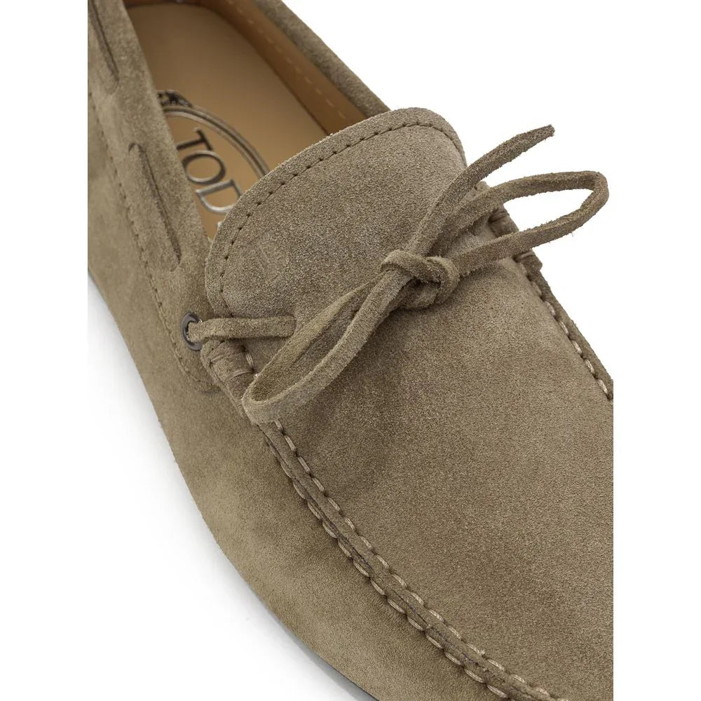 Tod's Beige Suede Leather Moccassin - Zeiniez