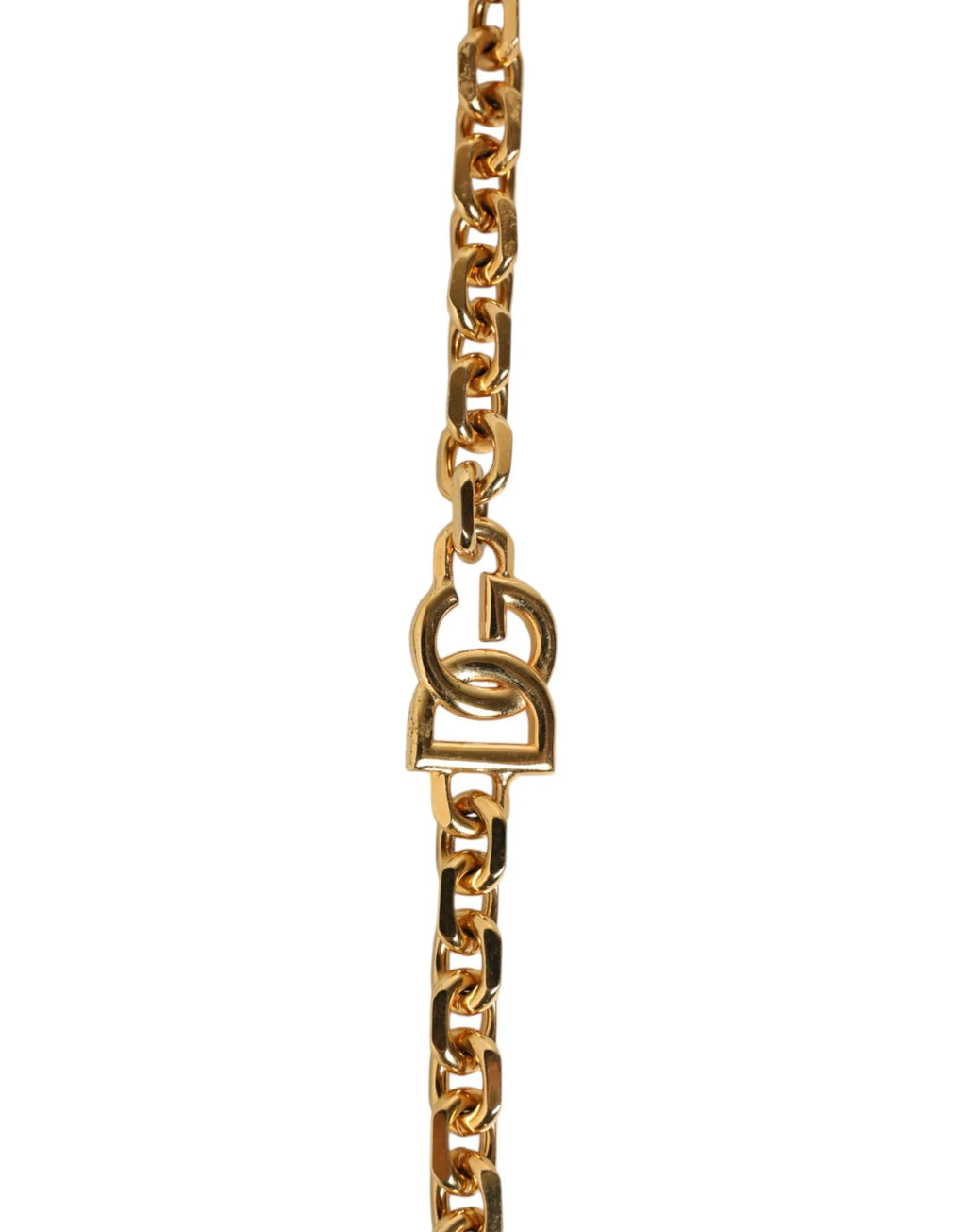 Dolce & Gabbana Black Leather Gold Chain Bag Accessory Shoulder Strap - Zeiniez