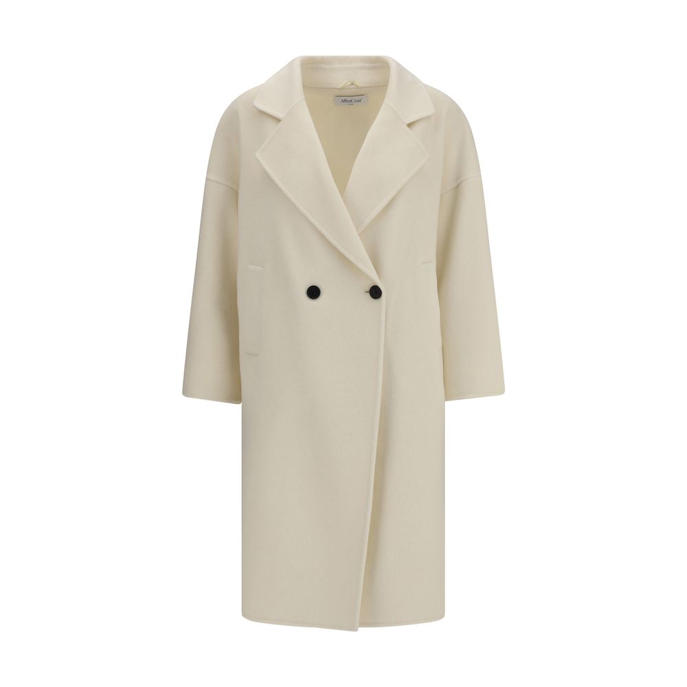 Aftercoat Cream Fleece Wool Coat - Zeiniez