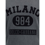 Dolce & Gabbana Gray Cotton T-Shirt