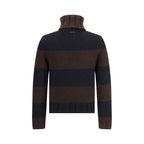 Dolce & Gabbana Brown Wool Turtleneck