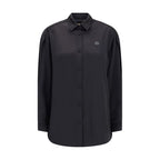 MONCLER x EDWARD ENNINFUL Black Polyester Dress Shirt