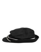 Dolce & Gabbana Black Cotton Polka Dot Lining Fedora Men Hat - Zeiniez