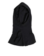 Dolce & Gabbana Black Nylon Elastane Balaclava Hood Face Cover Hat - Zeiniez