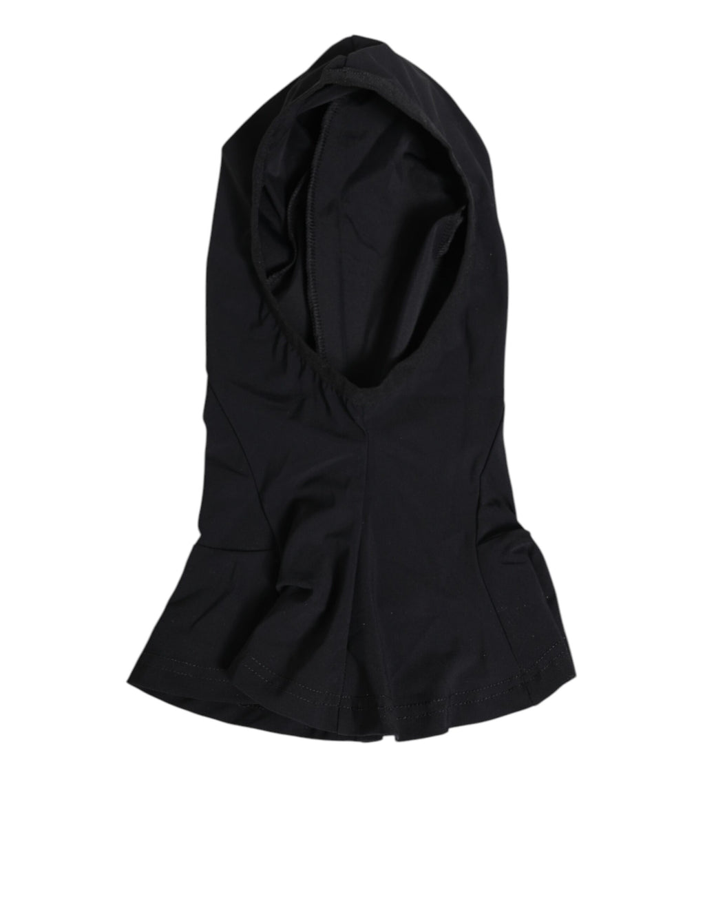 Dolce & Gabbana Black Nylon Elastane Balaclava Hood Face Cover Hat