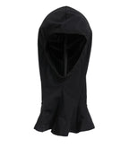 Dolce & Gabbana Black Nylon Elastane Balaclava Hood Face Cover Hat - Zeiniez