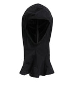 Dolce & Gabbana Black Nylon Elastane Balaclava Hood Face Cover Hat
