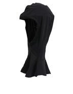 Dolce & Gabbana Black Nylon Elastane Balaclava Hood Face Cover Hat - Zeiniez