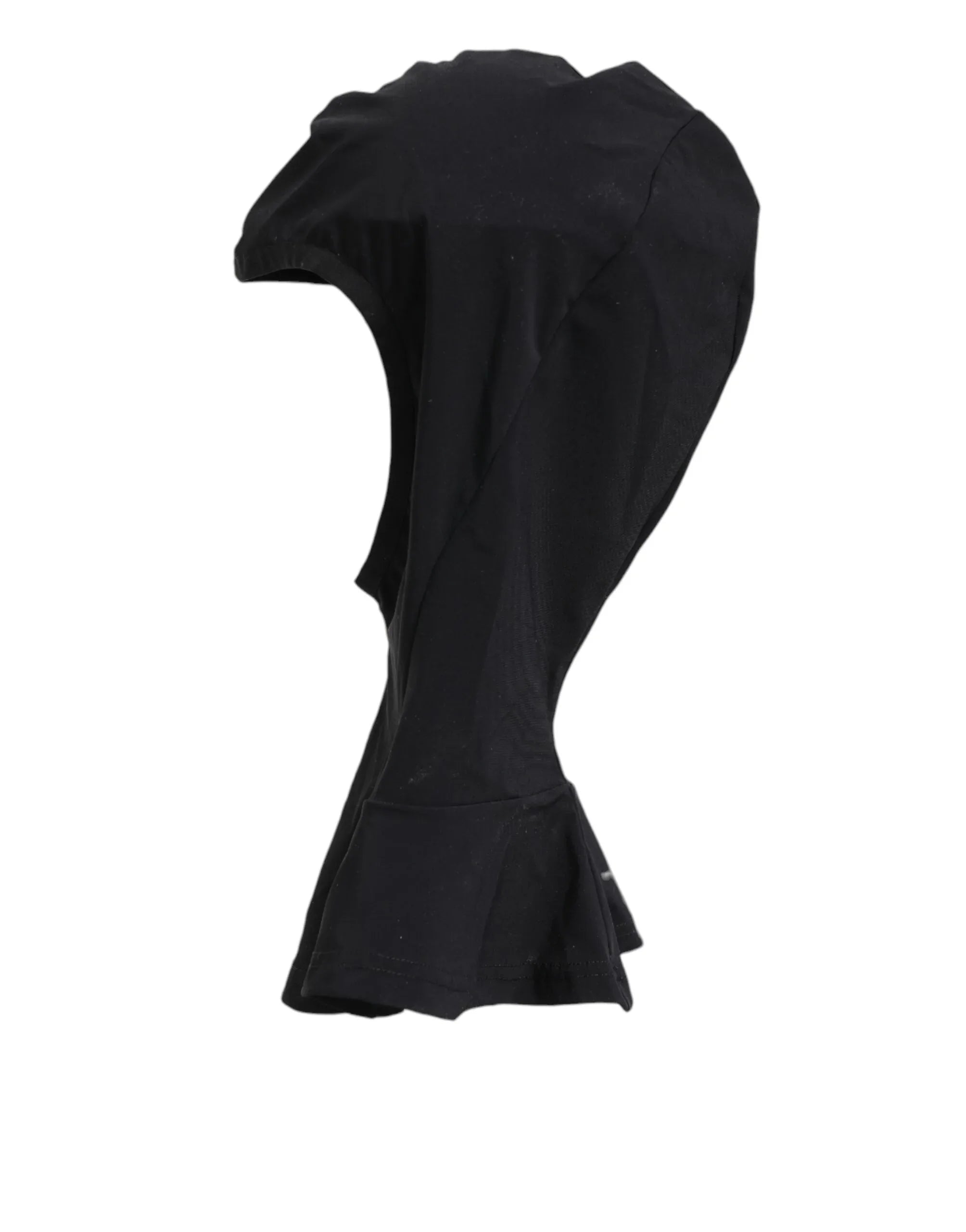 Dolce & Gabbana Black Nylon Elastane Balaclava Hood Face Cover Hat - Zeiniez