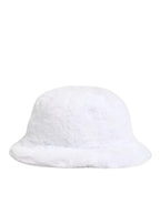 Dolce & Gabbana White Modacrylic Fur Bucket Men Capello Hat - Zeiniez