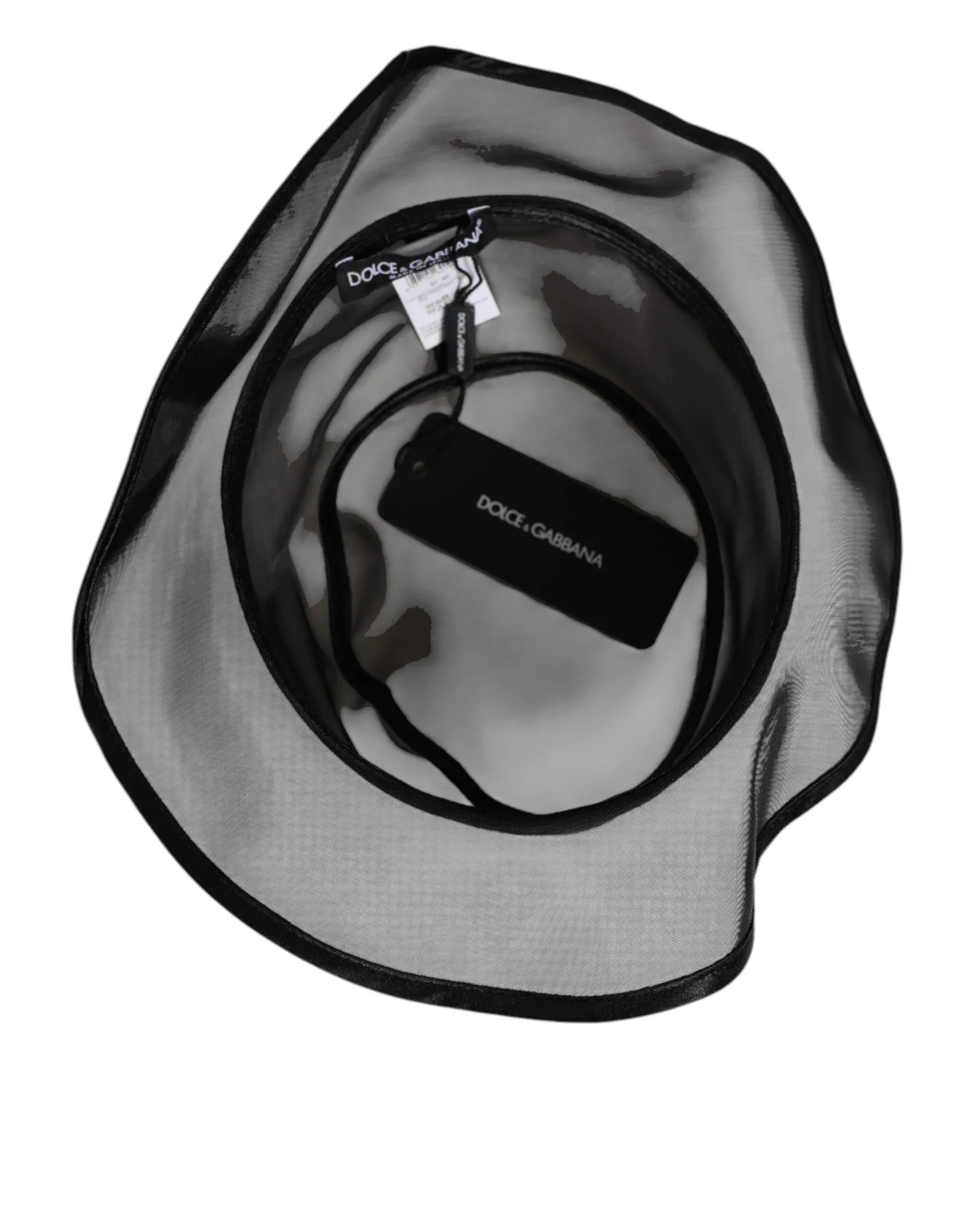 Dolce & Gabbana Black Silk Mesh Bucket Men Fisherman Cap Hat - Zeiniez