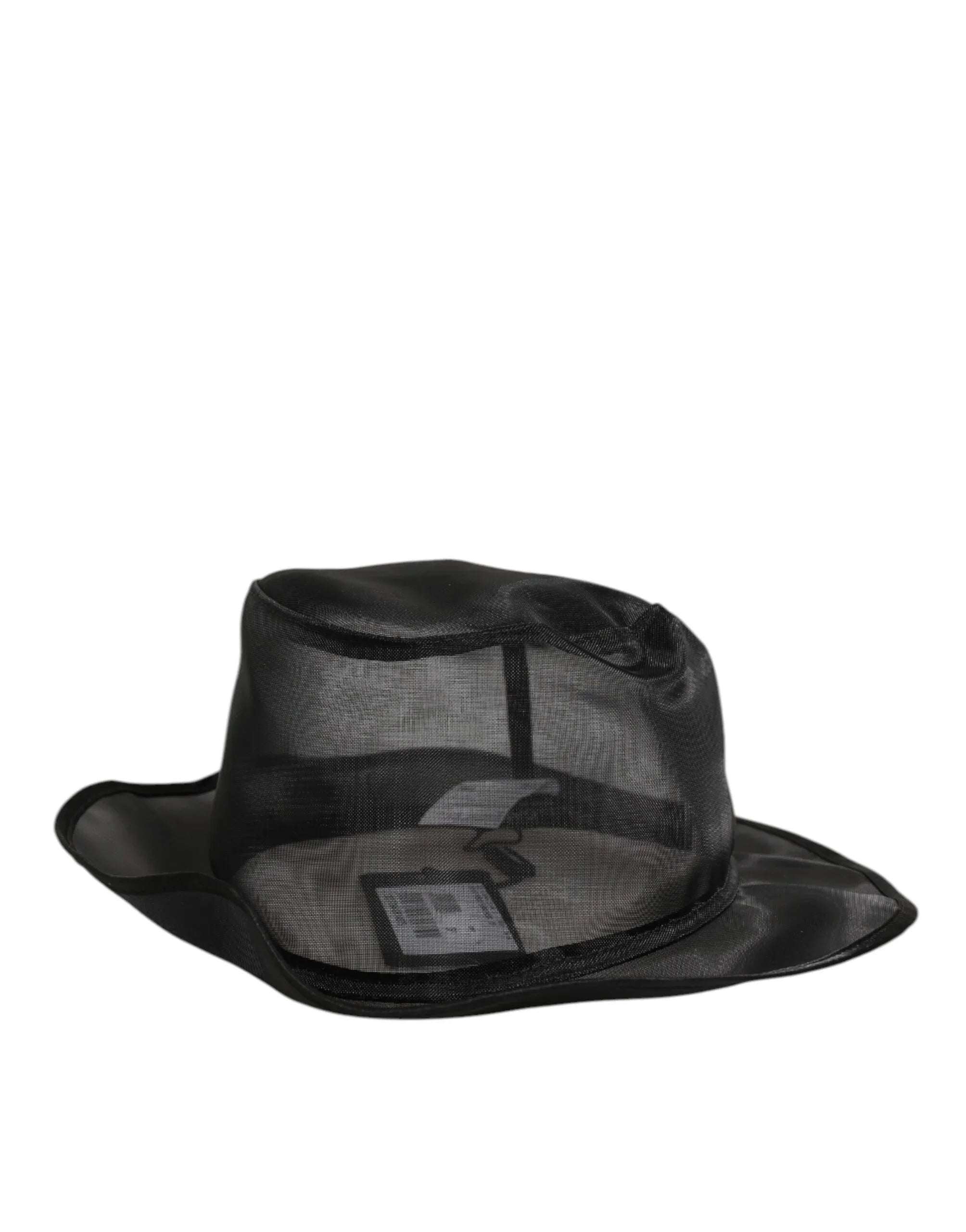 Dolce & Gabbana Black Silk Mesh Bucket Men Fisherman Cap Hat - Zeiniez