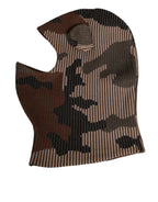 Dolce & Gabbana Multicolor Camouflage Balaclava Mask Men Cap One Size Hat - Zeiniez