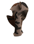 Dolce & Gabbana Multicolor Camouflage Balaclava Mask Men Cap One Size Hat - Zeiniez