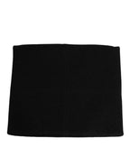 Dolce & Gabbana Black D&G Logo Cashmere Knitted Men One Size Scarf - Zeiniez