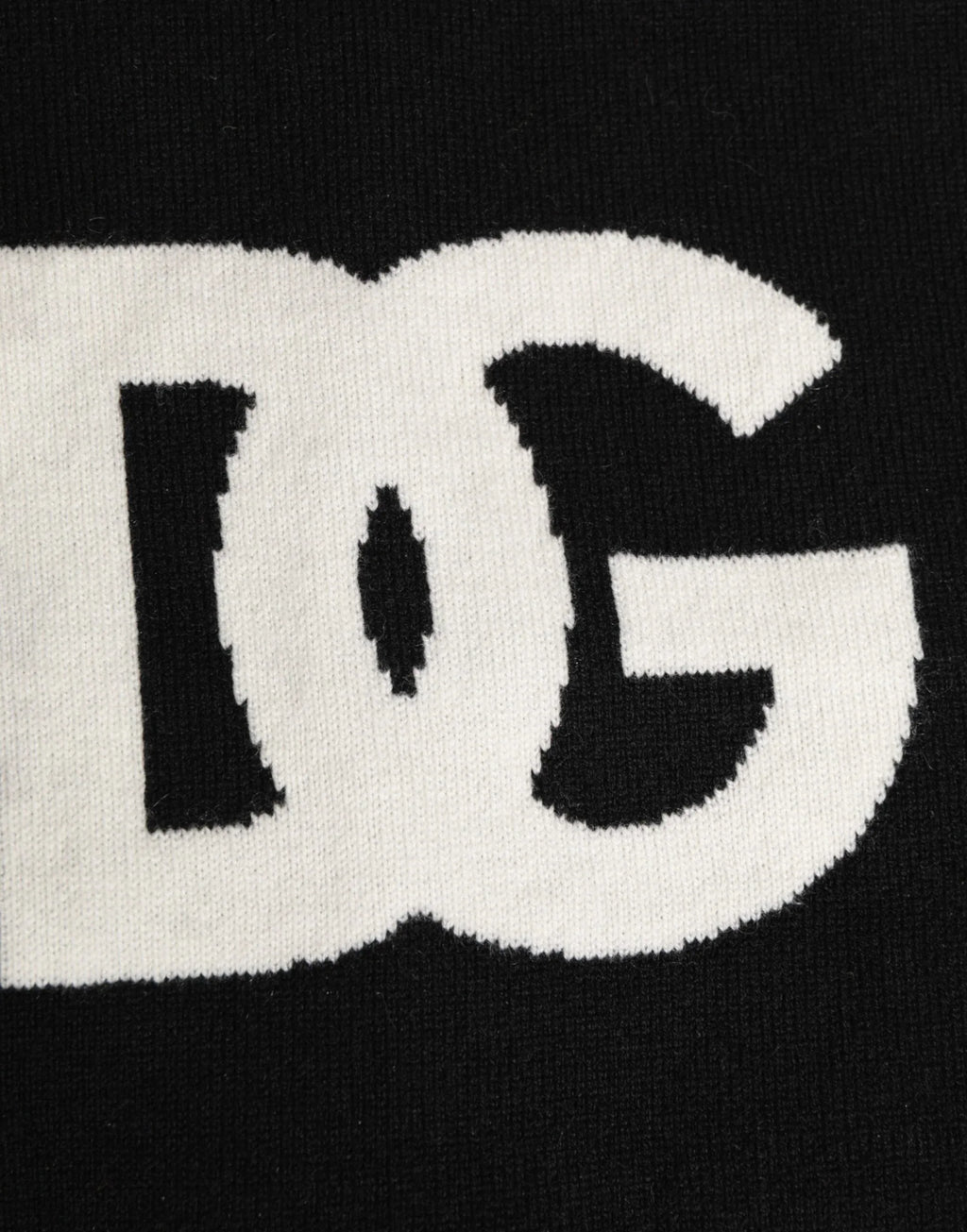 Dolce & Gabbana Black D&G Logo Cashmere Knitted Men One Size Scarf - Zeiniez
