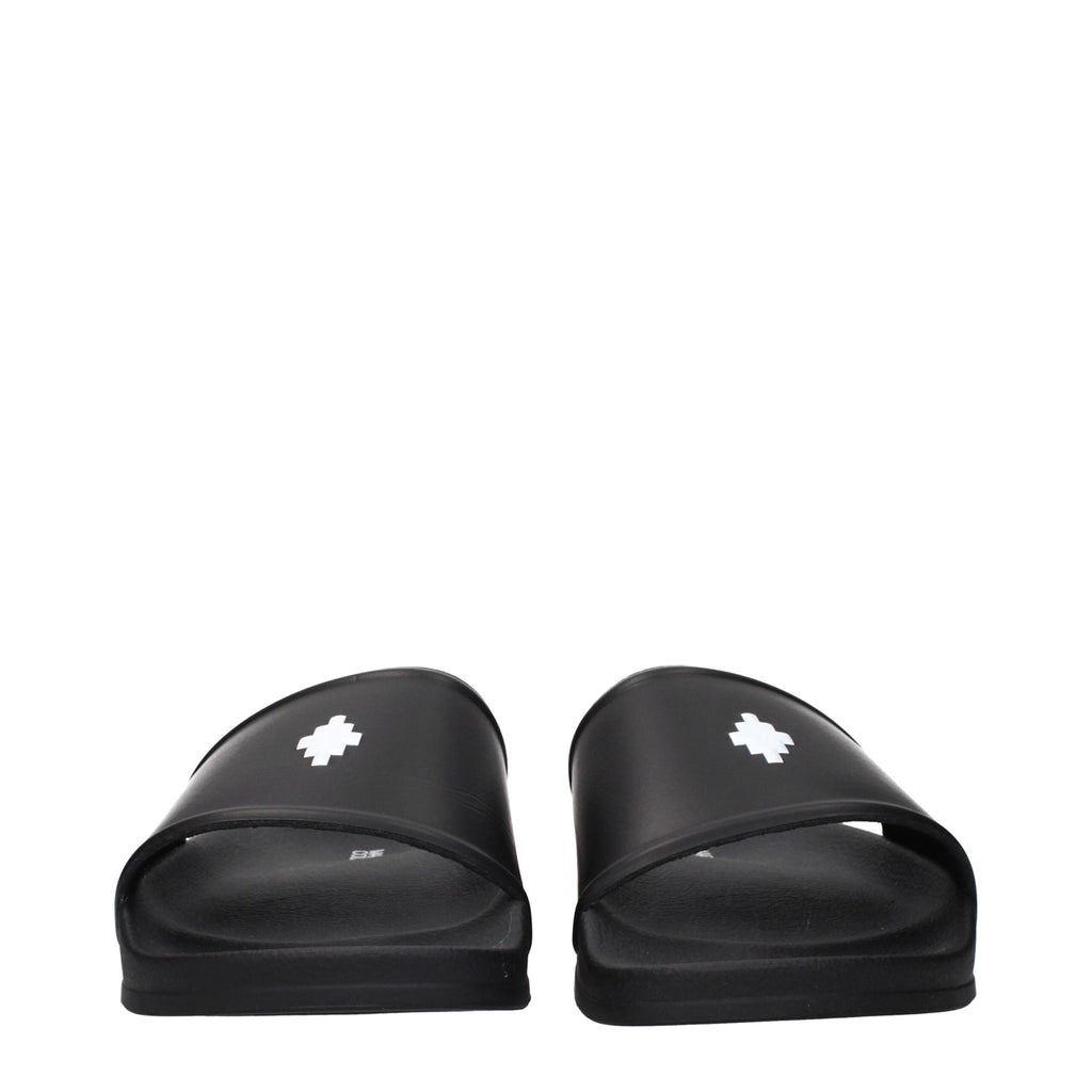 Marcelo Burlon Black Cotton Slippers