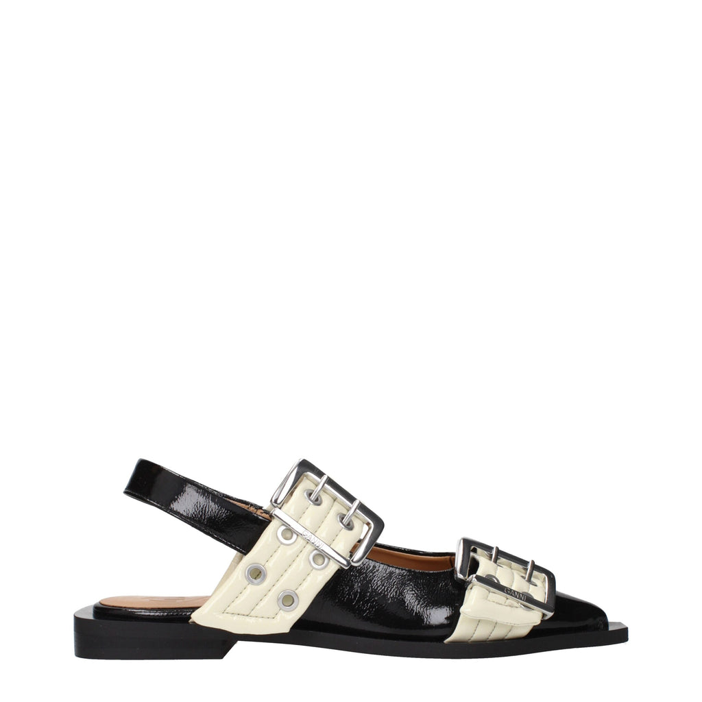 Ganni Black Polyethylene Sandals