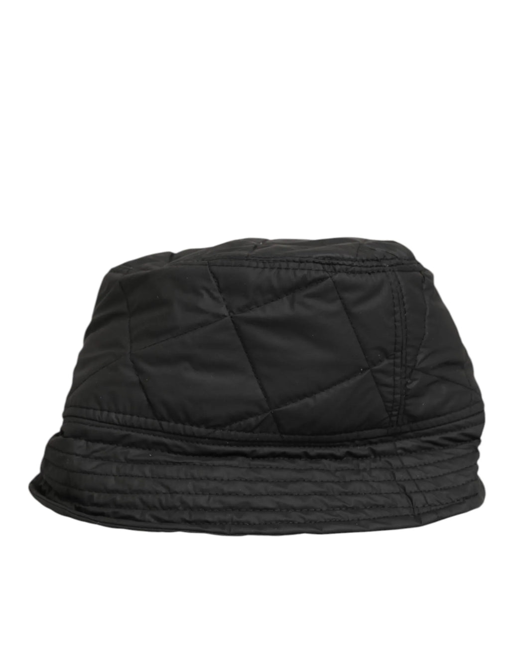 Dolce & Gabbana Black Nylon Quilted Bucket Men Capello Hat - Zeiniez