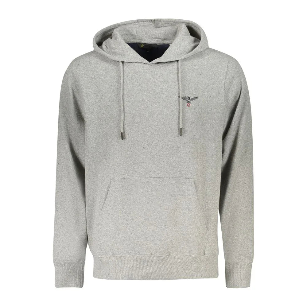 Accademia Militare Grigio Cotton Men's Hoodie Sweatshirt - Zeiniez