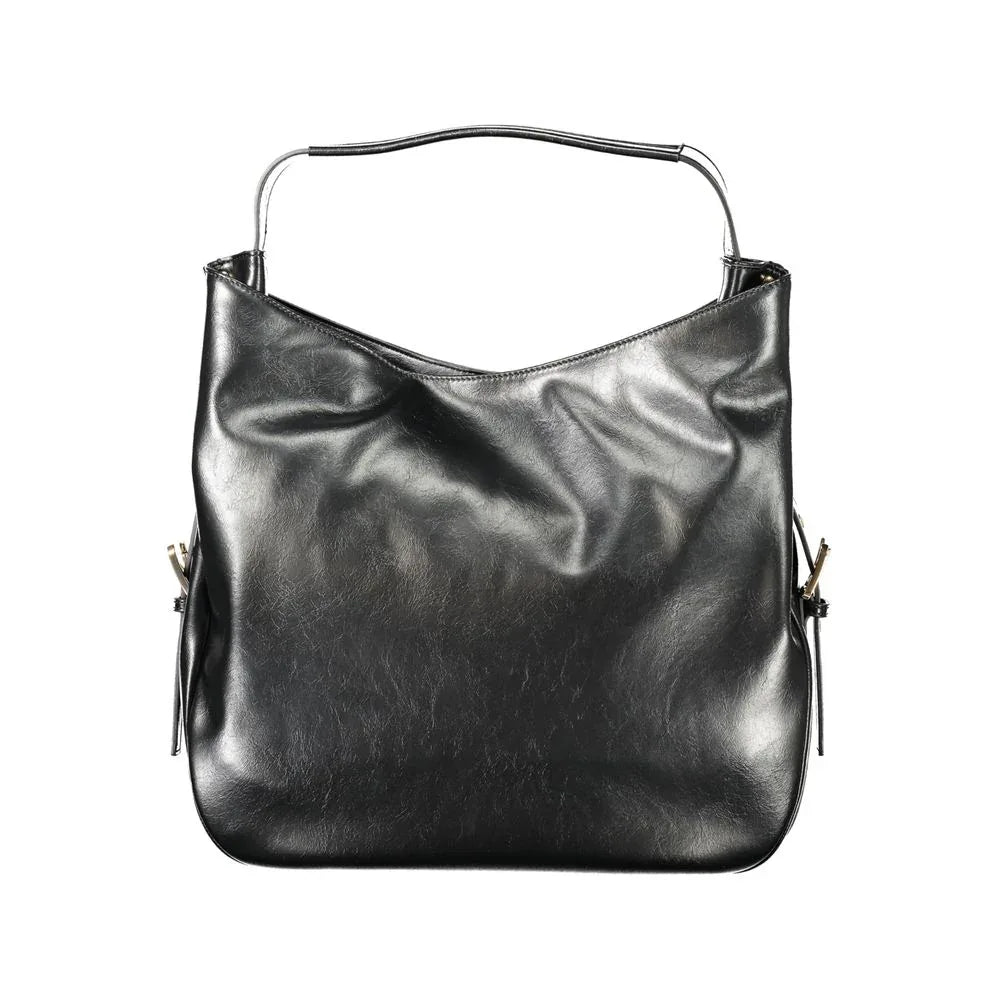 Twinset Black Polyurethane Women Hobo Bag - Zeiniez