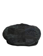 Dolce & Gabbana Black Polyester Newsboy Men Cloth Capello Hat - Zeiniez