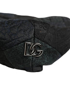 Dolce & Gabbana Black Polyester Newsboy Men Cloth Capello Hat - Zeiniez