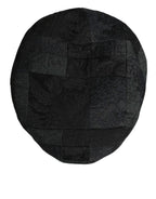 Dolce & Gabbana Black Polyester Newsboy Men Cloth Capello Hat - Zeiniez