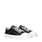 Moschino Black Fabric Low Top Sneakers