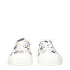 Moschino White Fabric Low Top Sneakers