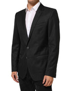 Dolce & Gabbana Black Single Breasted Men Coat MARTINI Blazer - Zeiniez