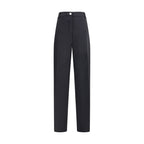 Max Mara Black Fleece Wool Casual Pants