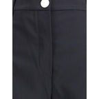 Max Mara Black Fleece Wool Casual Pants