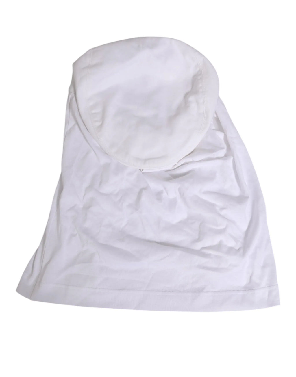 Dolce & Gabbana White Cotton DG Logo Plaque Baseball Balaclava Hat - Zeiniez