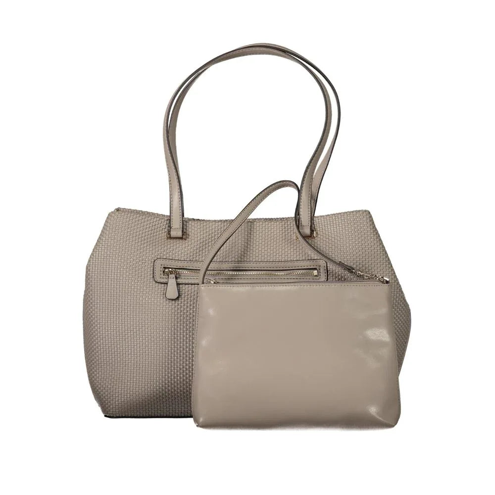 Guess Jeans Beige Polyurethane Women Handbag - Zeiniez