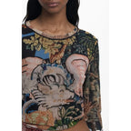 Desigual Black Polyester Women T-Shirt - Zeiniez